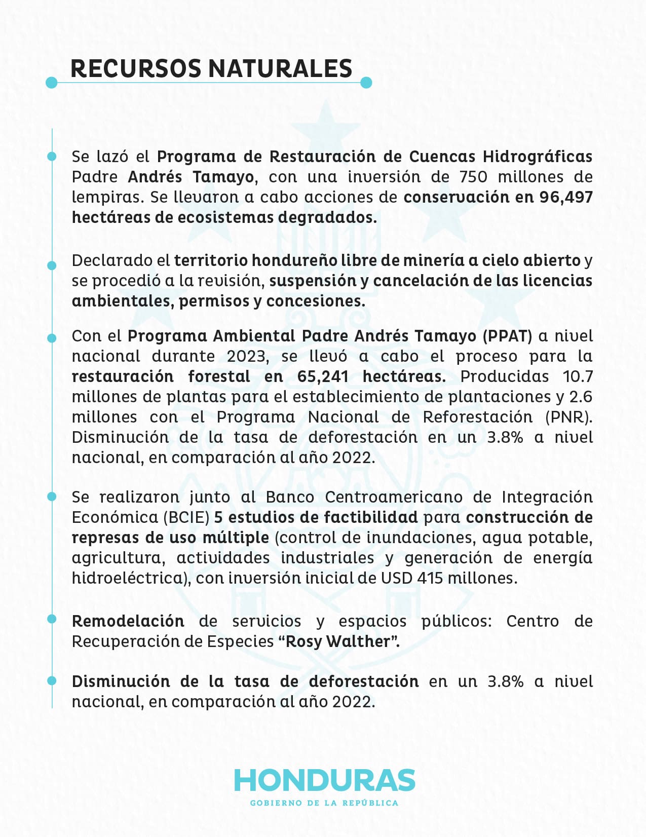 Logros 2022-2024 del Gobierno del Socialismo Democrático en Recursos Naturales